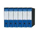 Registratore Protocollo dorso 8 cm Oxford Esselte in cartone 2 anelli A4 blu 6 pezzi