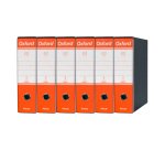Registratore Commerciale dorso 8 cm Oxford Esselte in cartone 2 anelli A4 arancio 6 pezzi