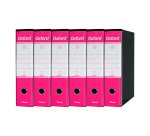 Registratore Protocollo dorso 8 cm Oxford Esselte in cartone 2 anelli A4 fucsia 6 pezzi