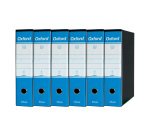 Registratore Protocollo dorso 8 cm Oxford Esselte in cartone 2 anelli A4 azzurro 6 pezzi
