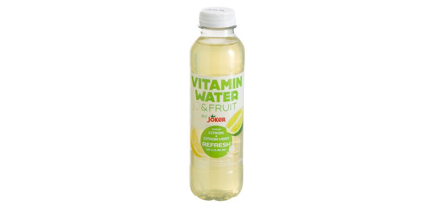 Vitaminwater & Frucht von JOKER Energy Zitrone, Limette 50 cl - 12 Flaschen