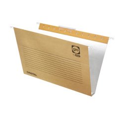 Carpetas colgantes para cajones 32 x 24 cm A4 Kraft Bicolor Gio lomo 30 mm