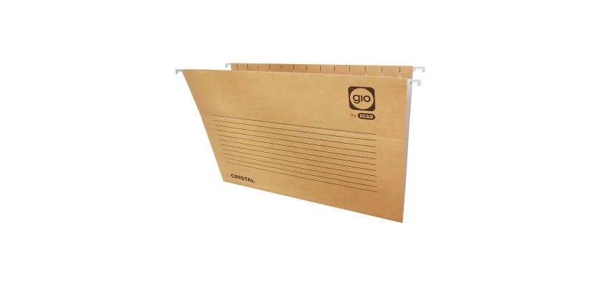 Carpetas colgantes para cajones 32 x 24 cm A4 Kraft Bicolor Gio lomo V