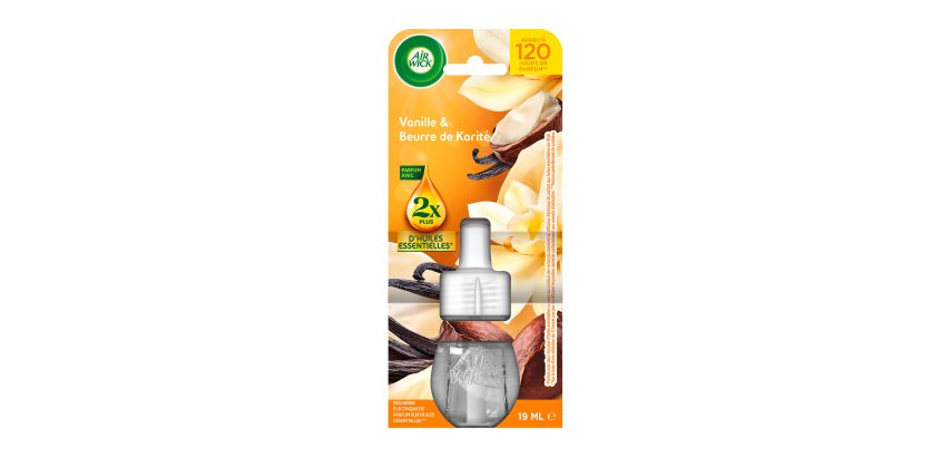 Recharge Air Wick pour diffuseur de parfum électrique vanille & beurre de karité 19 ml