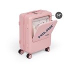 Maleta de viaje rígida MILAN since 1918 con compartimento exterior
