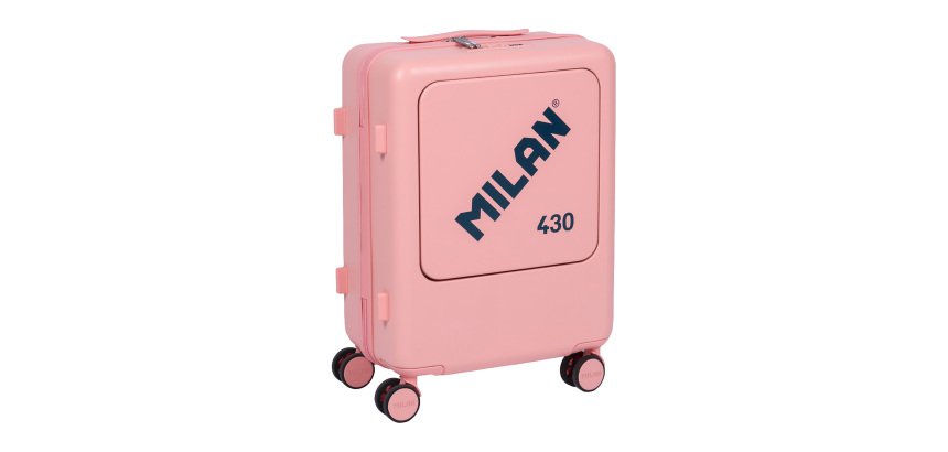 Maleta de viaje rígida MILAN since 1918 con compartimento exterior