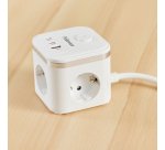 Cubo Multienchufe 3 Tomas + 2xUSB C + 1 USB A Fellowes