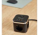 Cubo Multienchufe 3 Tomas + 2xUSB C + 1 USB A Fellowes