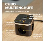Cubo Multienchufe 3 Tomas + 2xUSB C + 1 USB A Fellowes