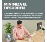 Cubo Multienchufe 3 Tomas + 2xUSB C + 1 USB A Fellowes