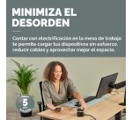 Cubo Multienchufe 3 Tomas + 2xUSB C + 1 USB A Fellowes