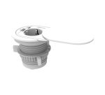 Toma Carga Encastrable + USB A/C Ø 60/80 cm Fellowes con tapa