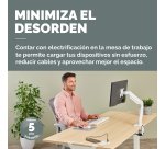 Toma Carga Encastrable + USB A/C Ø 60/80 cm Fellowes con tapa