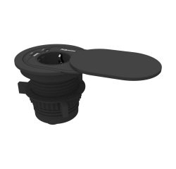 Toma Carga Encastrable + USB A/C Ø 60/80 cm Fellowes con tapa