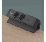 Regleta Sobremesa 2 Tomas + USB A/C Fellowes