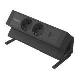 Regleta Sobremesa 2 Tomas + USB A/C Fellowes