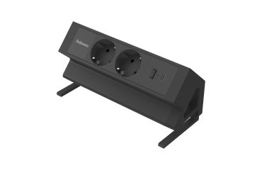 Regleta Sobremesa 2 Tomas + USB A/C Fellowes