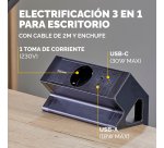 Regleta Sobremesa 1 Toma + USB A/C Fellowes