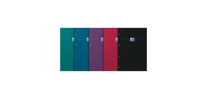 Bloc de bureau Smart Oxford 21 x 31,5 cm agrafé - grands carreaux - 80 feuilles perforées