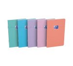 Notitieboek Smart Oxford 9 x 14 cm met nietjes, willekeurige assorti gelinieerd 6 mm 60 pagina's