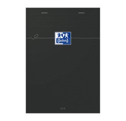 Bloc de bureau Smart Oxford 14,8 x 21 cm agrafé - 5 x 5 - 80 feuilles g