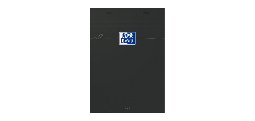 Bloc de bureau Smart Oxford 14,8 x 21 cm agrafé - 5 x 5 - 80 feuilles 80g/m²