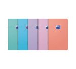 Notitieboek Smart Oxford 9 x 14 cm met nietjes, willekeurige assorti gelinieerd 6 mm 60 pagina's
