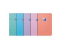 Carnet agrafé Smart Oxford 9 x 14 cm assorti aléatoire ligné 6 mm 60 pages