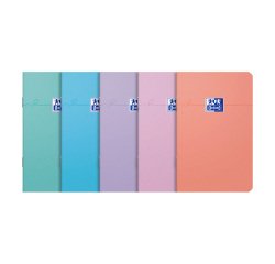 Stapled notebook Smart Oxford 9 x 14 cm randomly assorted lined 6 mm 60 pages