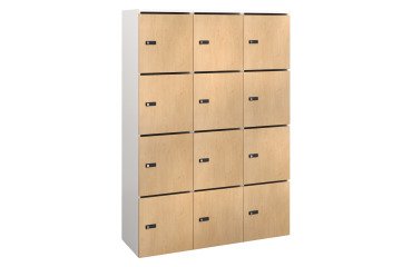 Casier Flexycaz 3 colonnes x 4 cases - L 120 x P 42 x H 173.5 cm - 12 portes individuelles