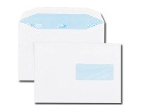 Enveloppe 162 x 229 mm GPV 80 g avec fenêtre 45 x 100 mm, blanche - Boîte de 500