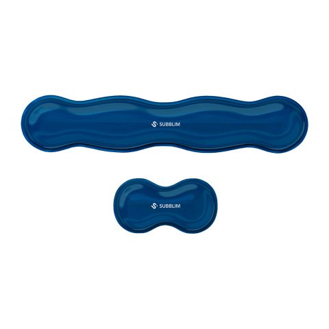 Pack reposamuñecas teclado + ratón Ergo Crystal Flex Subblim azul marino
