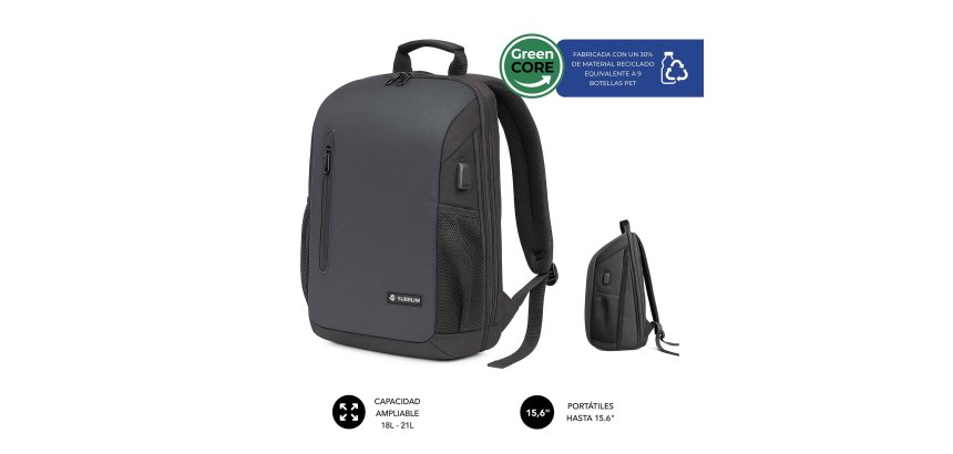 Mochila expandible 30% PET reciclado Nomad Xpand 15,6” Subblim