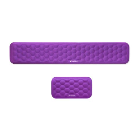 Pack reposamuñecas teclado + ratón Ergo Airpadding Subblim violeta