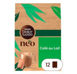NESCAFÉ Dolce Gusto NEO - Coffee with Milk - Box of 12 sachets