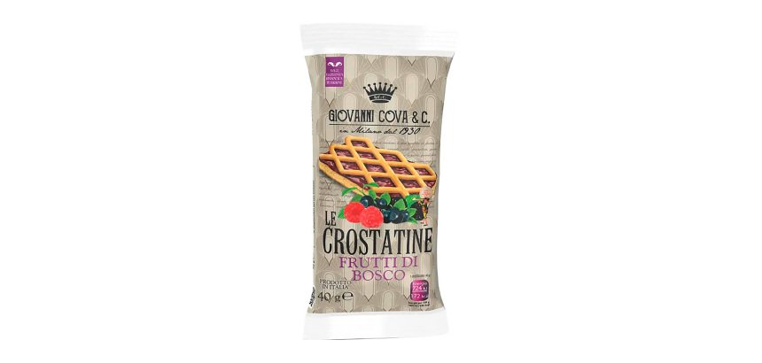 Crostatina gusto frutti di bosco - 45 gr - Cova - conf. 30 pezzi