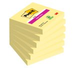 2+1 Confezioni Post-it super sticky Giallo Canary 76 x 76 mm 90 ff 6 unità 1 confezione in omaggio