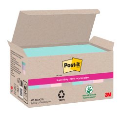 En_cf 8 post-it riciclati assortiti 127x76mm supe