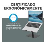 Soporte para portátil Alumia™ con peana Fellowes 96% reciclado