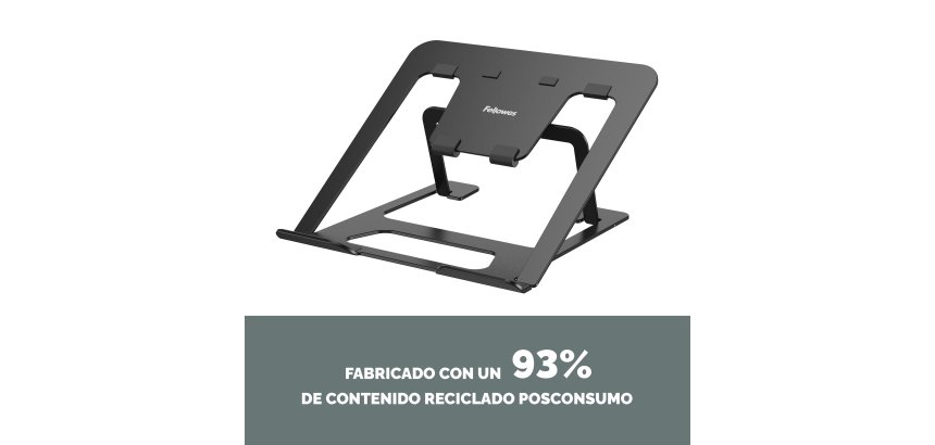 Soporte para portátil Alumia™ plegable Fellowes 93% reciclado