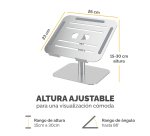 Soporte para portátil Alumia™ con peana Fellowes 96% reciclado