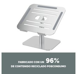 Soporte para portátil Alumia™ con peana Fellowes 96% reciclado