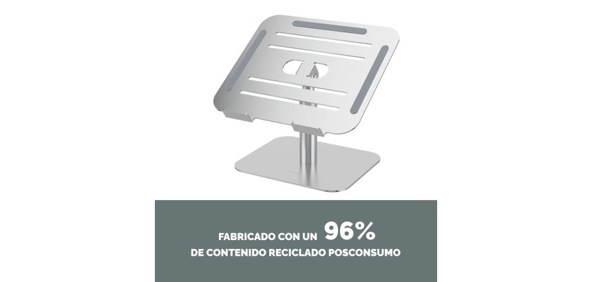 Soporte para portátil Alumia™ con peana Fellowes 96% reciclado