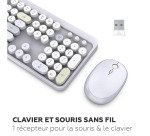 Ensemble clavier souris sans fil Mobility Lab Pure Color gris