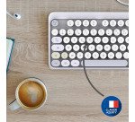 Ensemble clavier souris sans fil Mobility Lab Pure Color gris