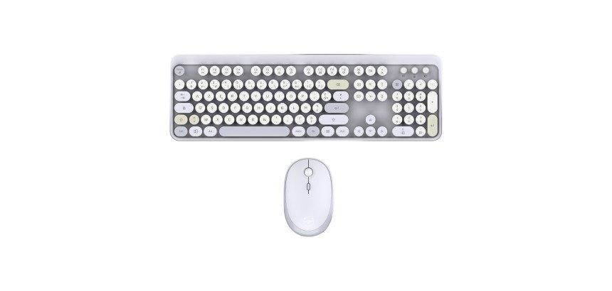 Ensemble clavier souris sans fil Mobility Lab Pure Color gris