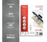 Paquete de 500 fundas de plastificar Imagelast™ Fellowes A4 brillo 125 micras