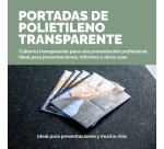 Portadas de encuadernación PET 100% reciclado Fellowes acabado cristal A4 180 micras paquete de 100