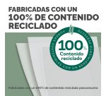 Portadas de encuadernación PET 100% reciclado Fellowes acabado cristal A4 180 micras paquete de 100