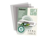 Paquete de 100 fundas de plastificar A4 brillo Fellowes 50% recicladas